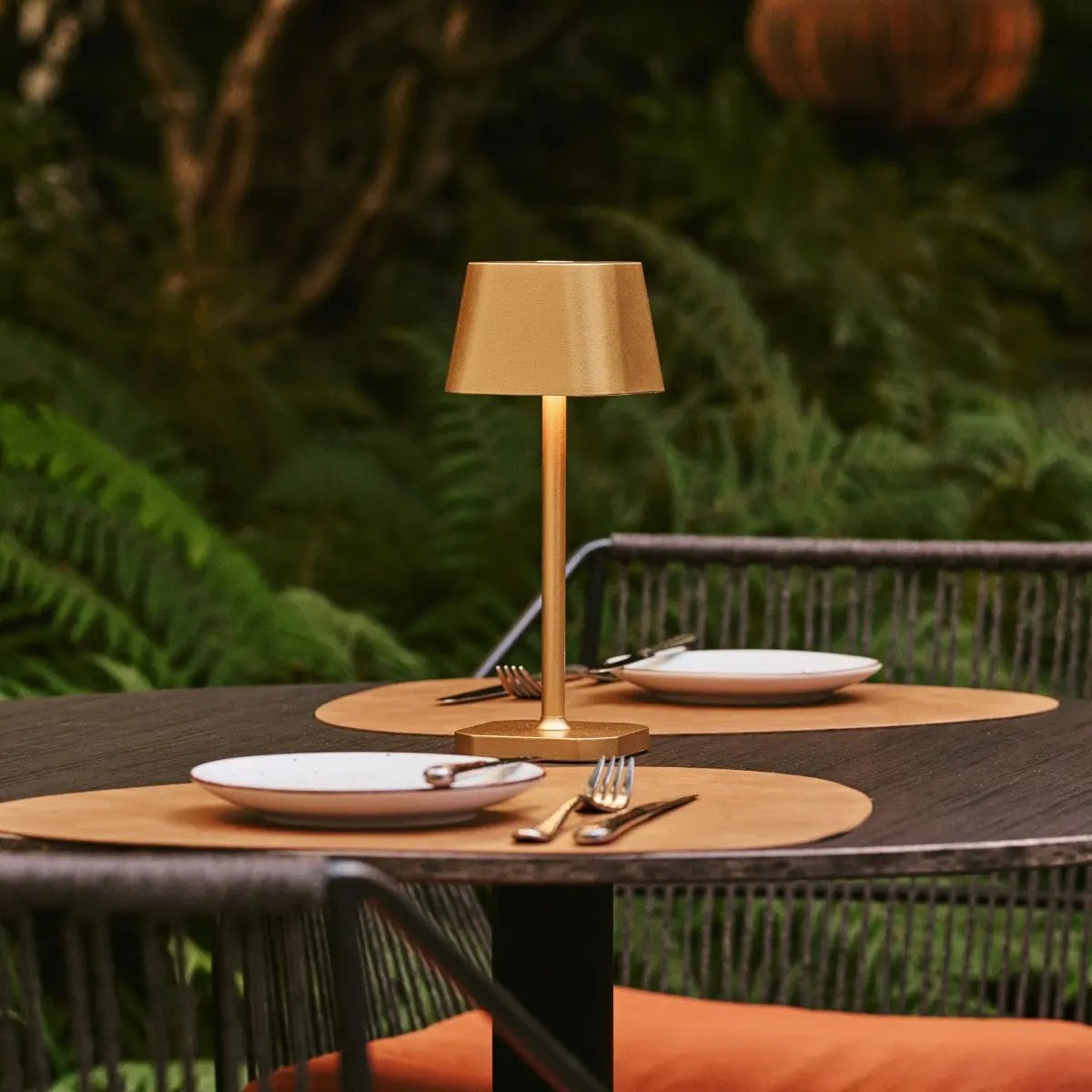 LED Tischlampe Kabellos Dimmbar 26 cm – Wiederaufladbar Gold