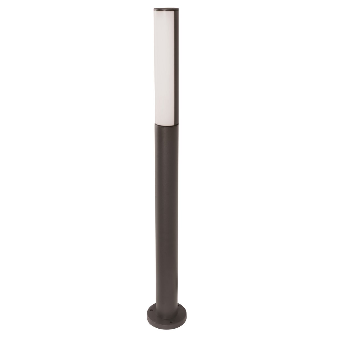 Näve LED-Wegeleuchte schwarz, 90 cm, schlanke Sockelleuchte mit Rundumlicht für Garten & Wege