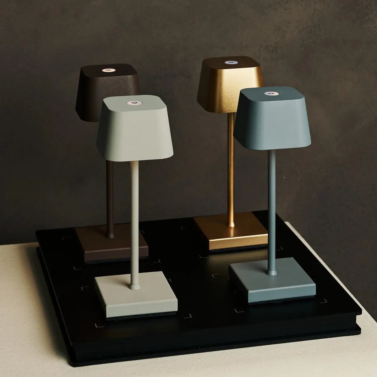 LED Tischlampe Kabellos Dimmbar 22 cm – Wiederaufladbar Gold