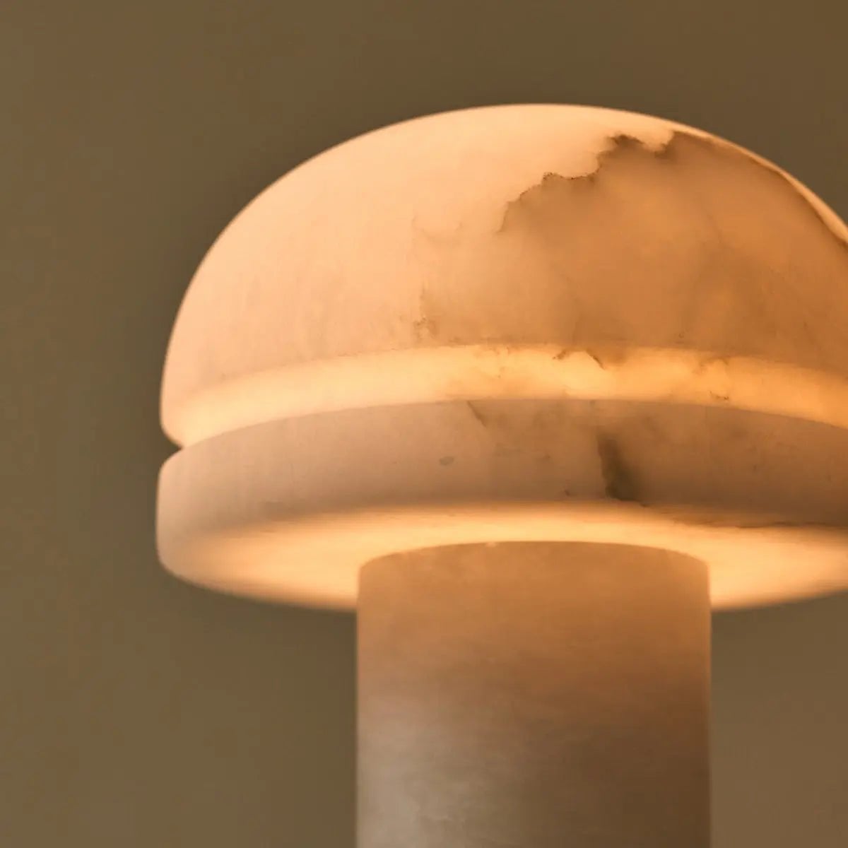 Alabaster Tischlampe Weiß – Moderne Design Tischleuchte