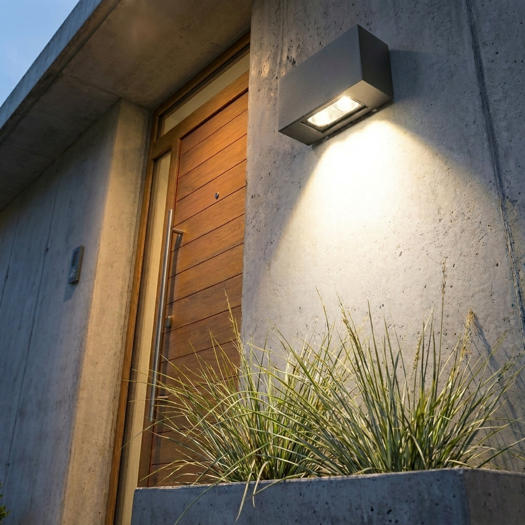 Außenwandleuchte LED Schwarz – Wandleuchte Außen IP44 Einbau