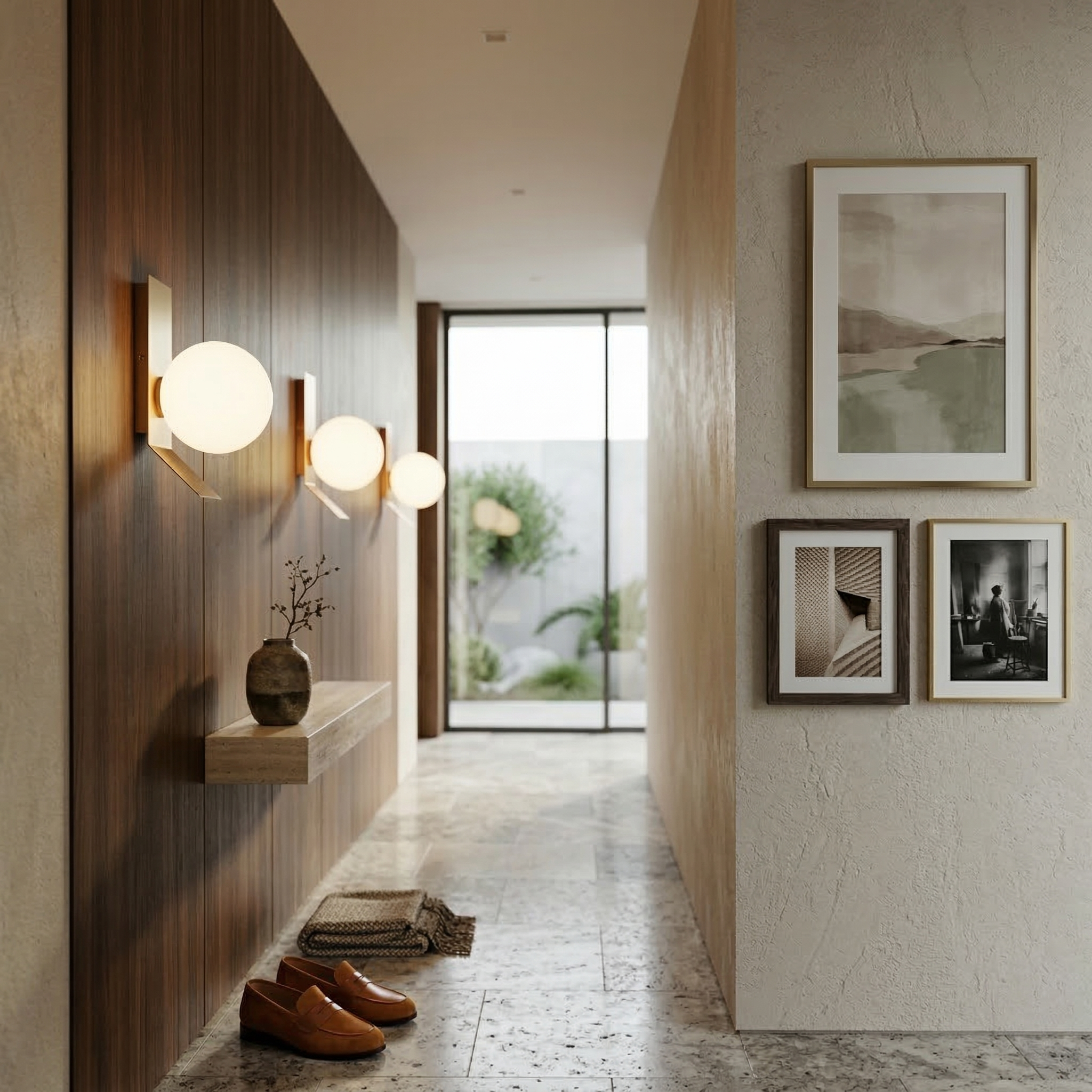Julia Wandleuchte Gold & Weiß – Modernes Hotel-Chic Design, Inklusive G9 LED