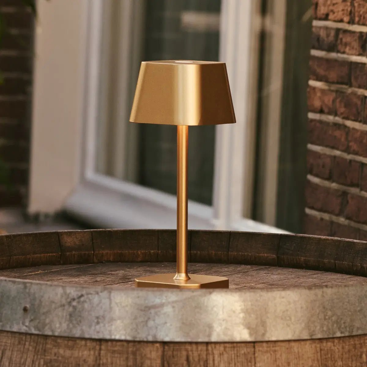 LED Tischlampe Kabellos Dimmbar 26 cm – Wiederaufladbar Gold