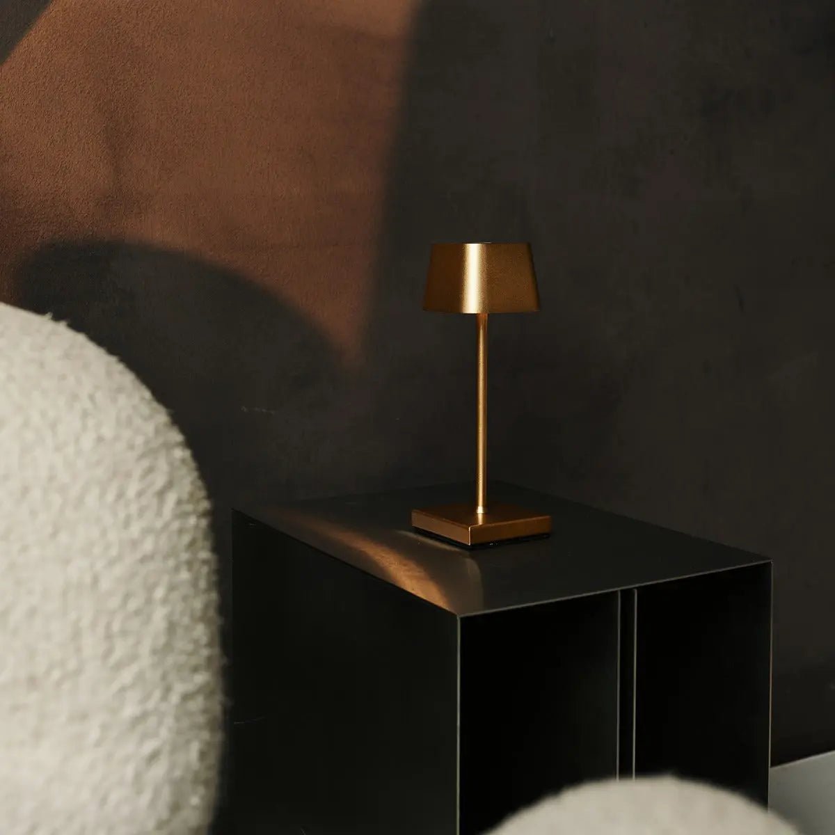 LED Tischlampe Kabellos Dimmbar 22 cm – Wiederaufladbar Gold