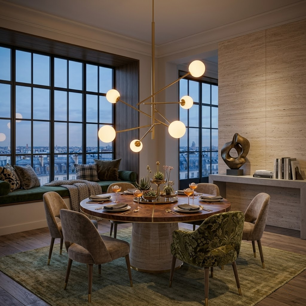 Diana Designer Chandelier | Golden Sputnik Light with Frosted Glass | Ø72cm Modern