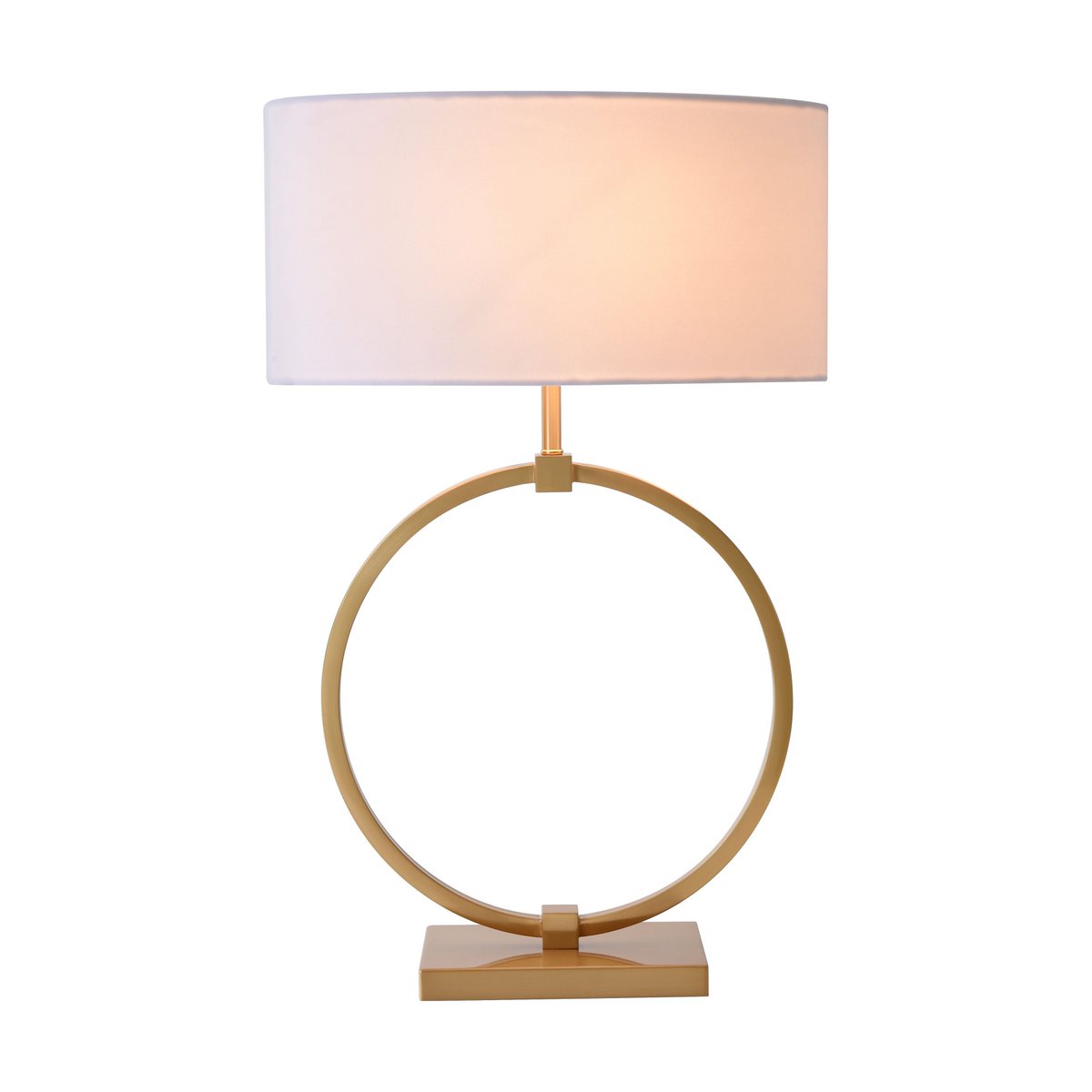 Tischlampe Gold Ring – Großes Design – 70 cm