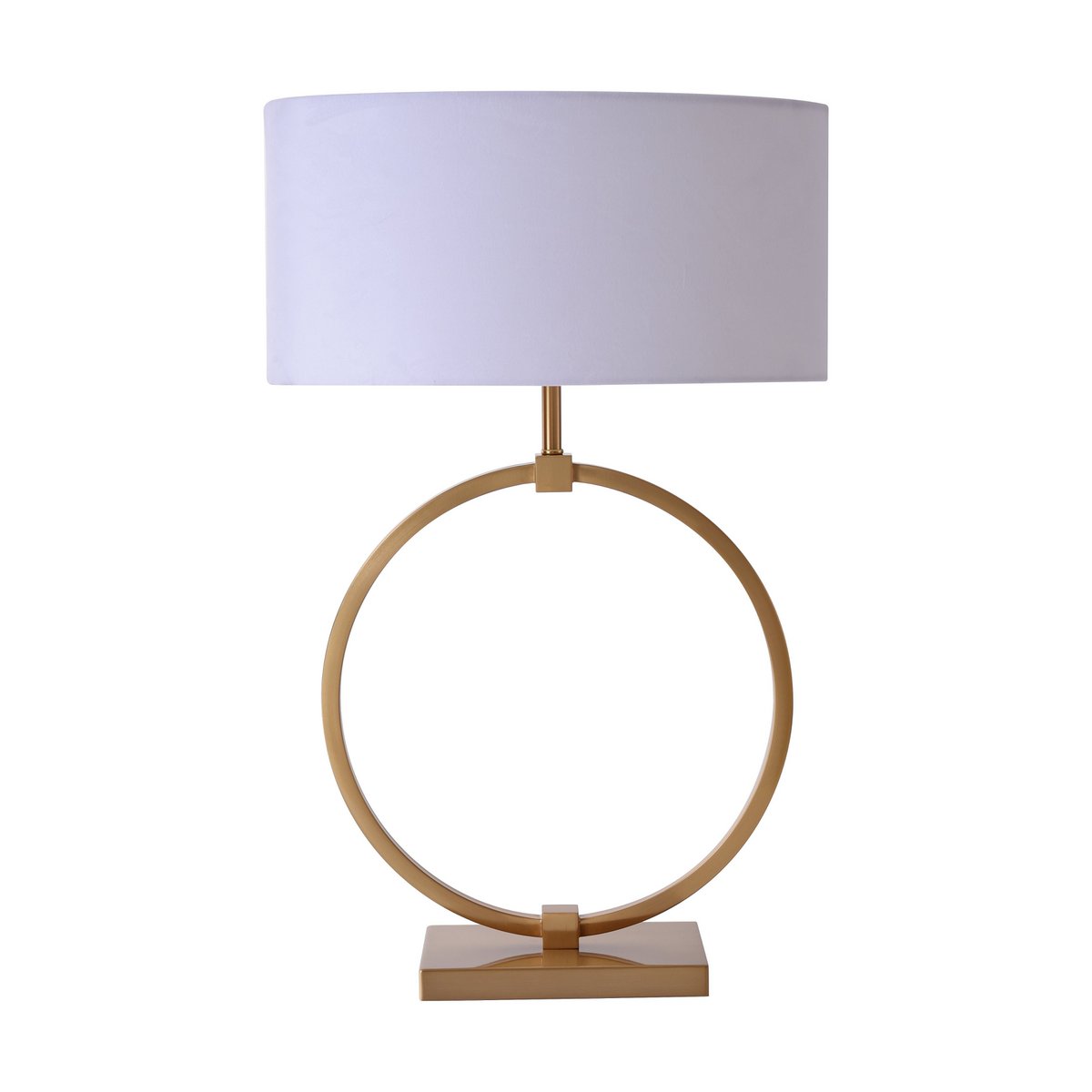 Tischlampe Gold Ring – Großes Design – 70 cm