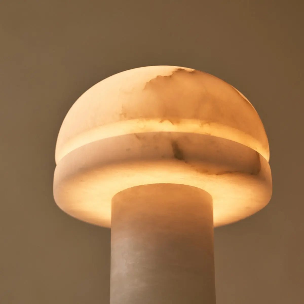 Alabaster Tischlampe Weiß – Moderne Design Tischleuchte