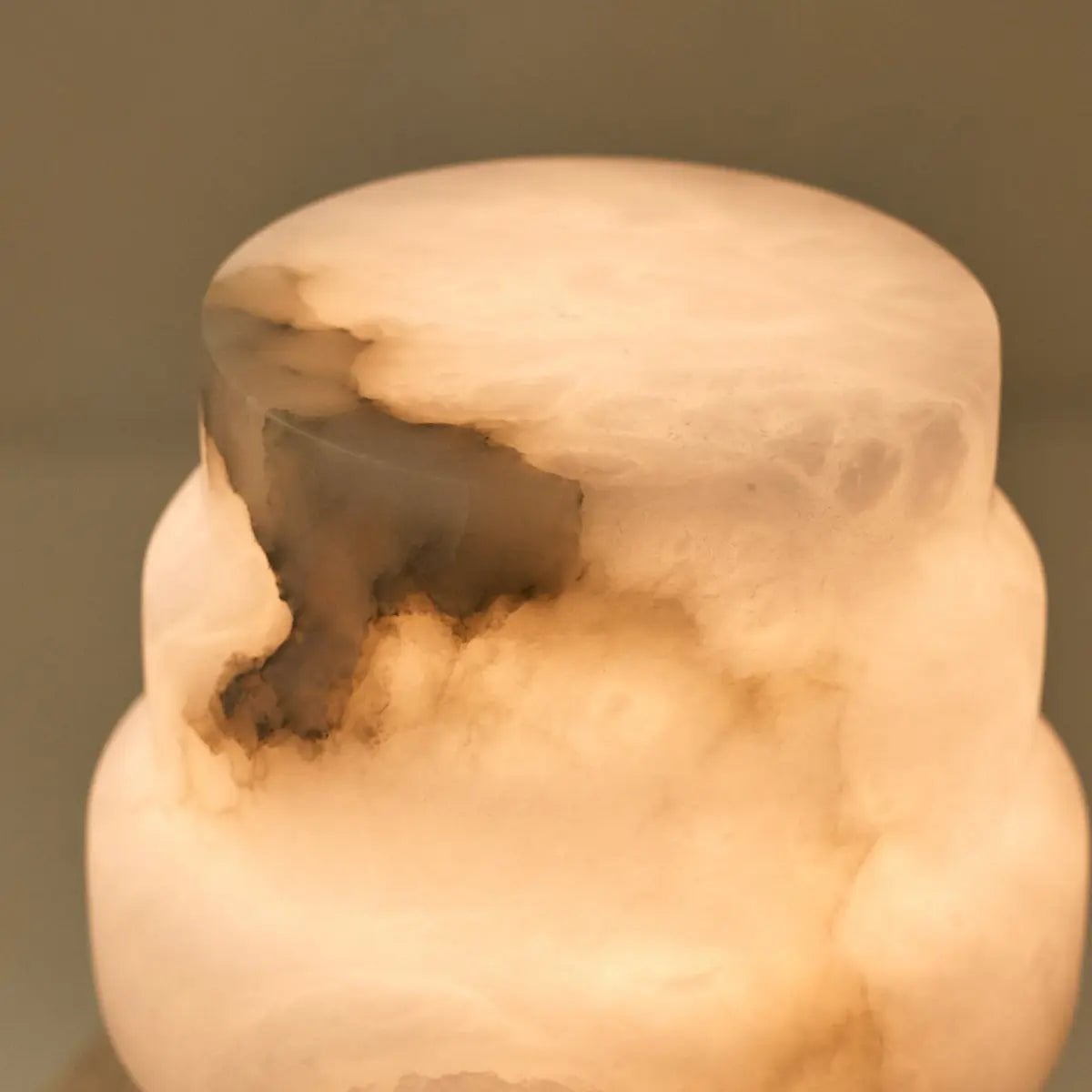 Alabaster Tischlampe Weiß – Moderne Design Tischleuchte
