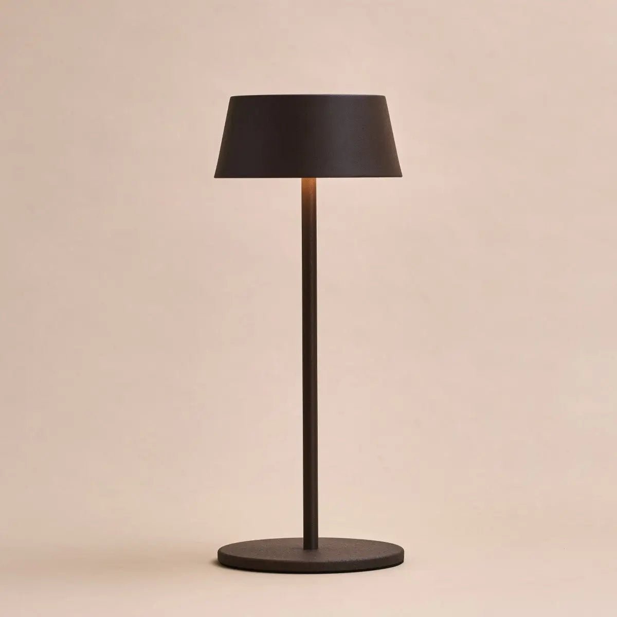 Kabellose LED-Tischlampe Dunkelbraun – Dimmbar & Wiederaufladbar – 36 cm