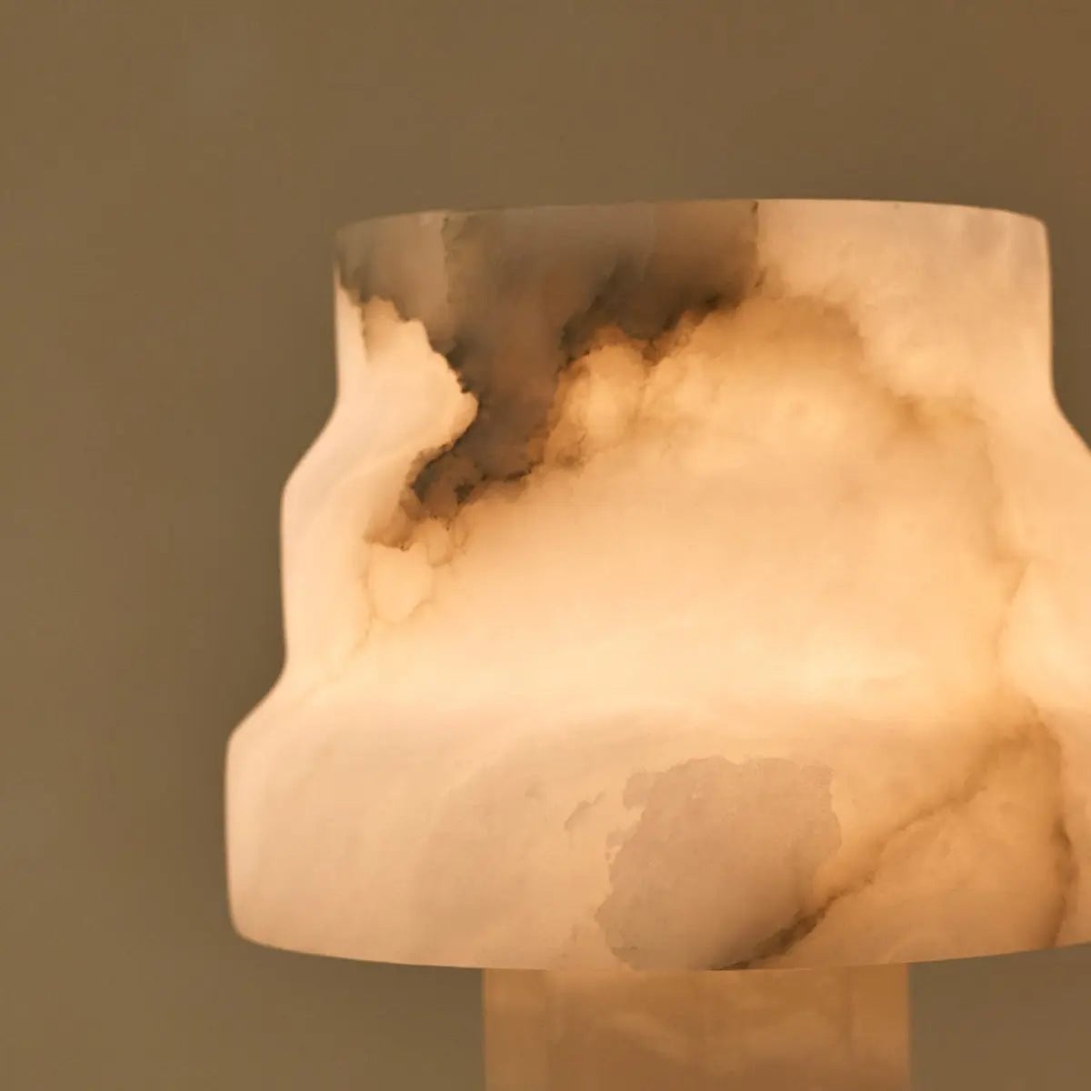 Alabaster Tischlampe Weiß – Moderne Design Tischleuchte
