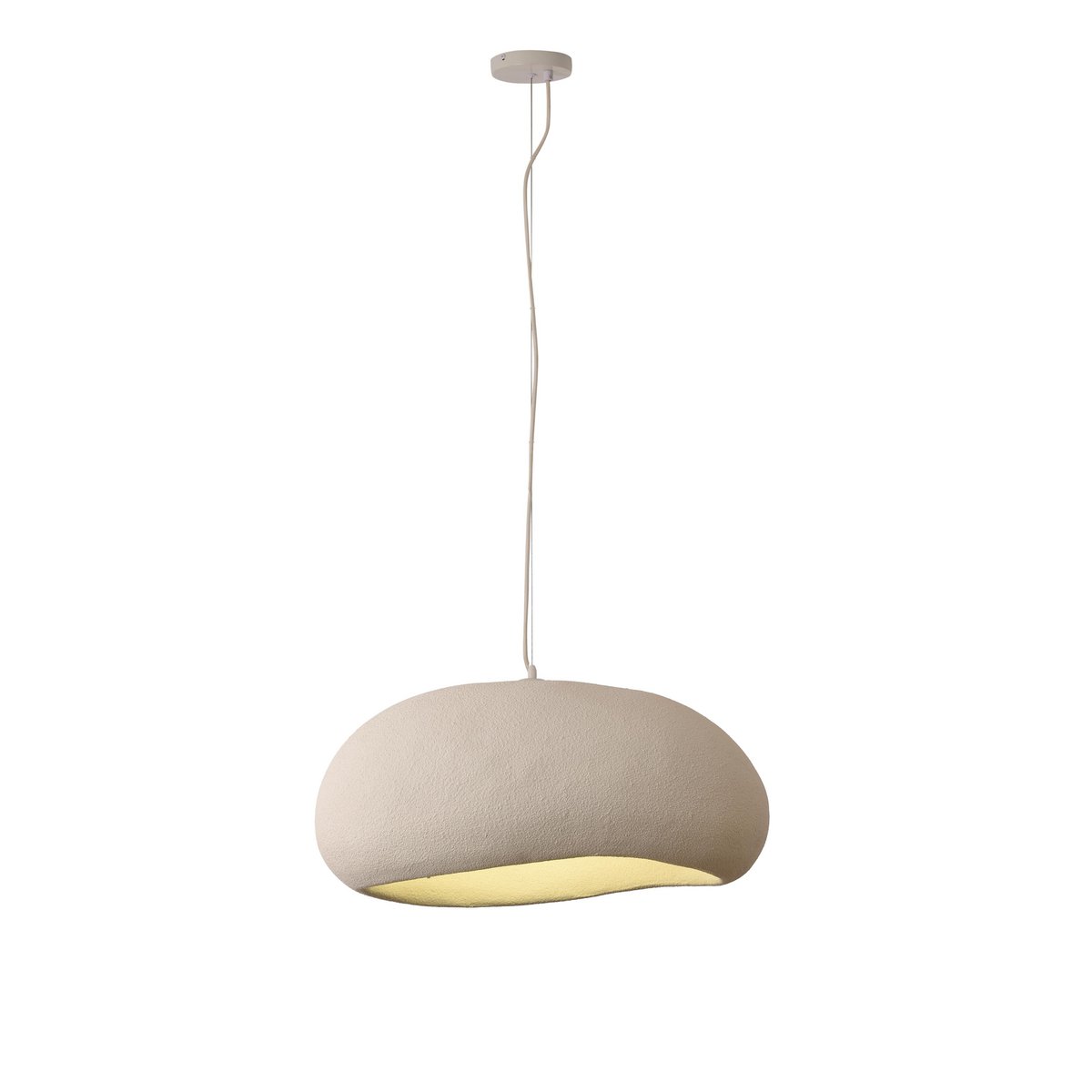 Kumo Design-Lampe – Organische Form & Natürlicher Look – Beige/Sand – 60cm