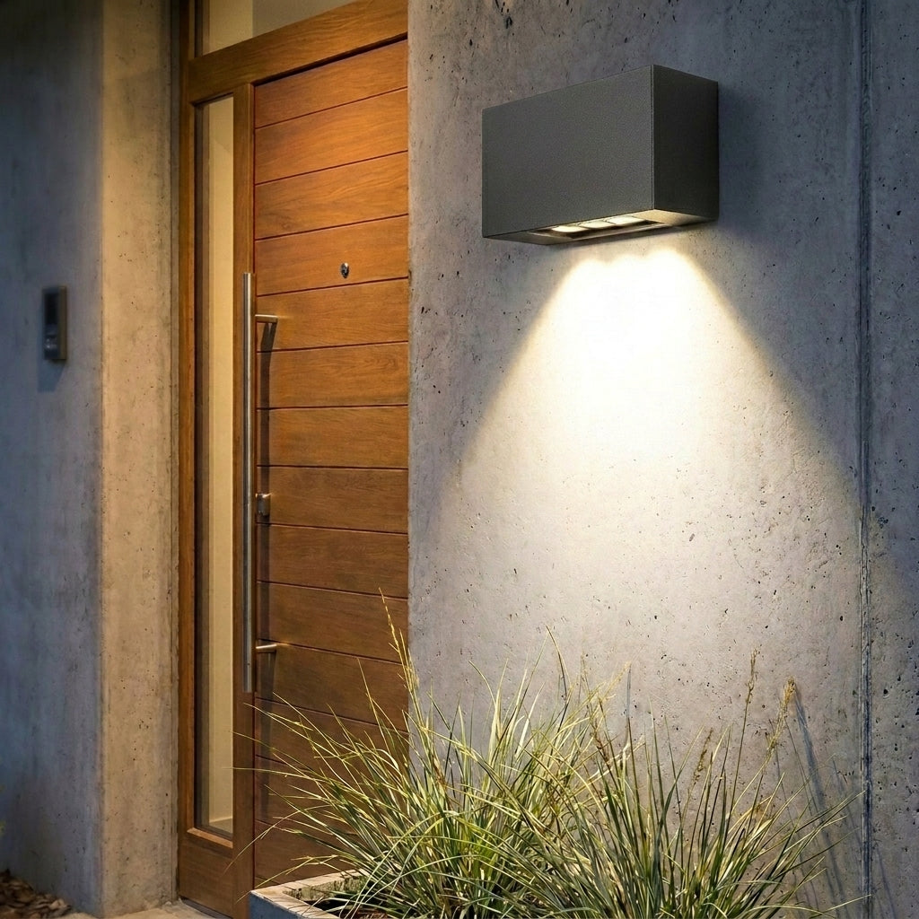 Außenwandleuchte LED Schwarz – Wandleuchte Außen IP44 Einbau