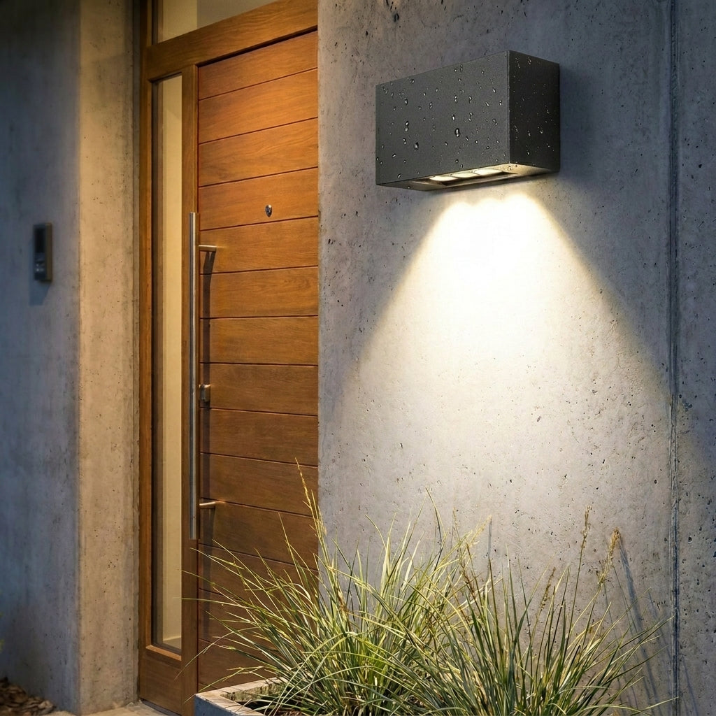 Außenwandleuchte LED Schwarz – Wandleuchte Außen IP44 Einbau