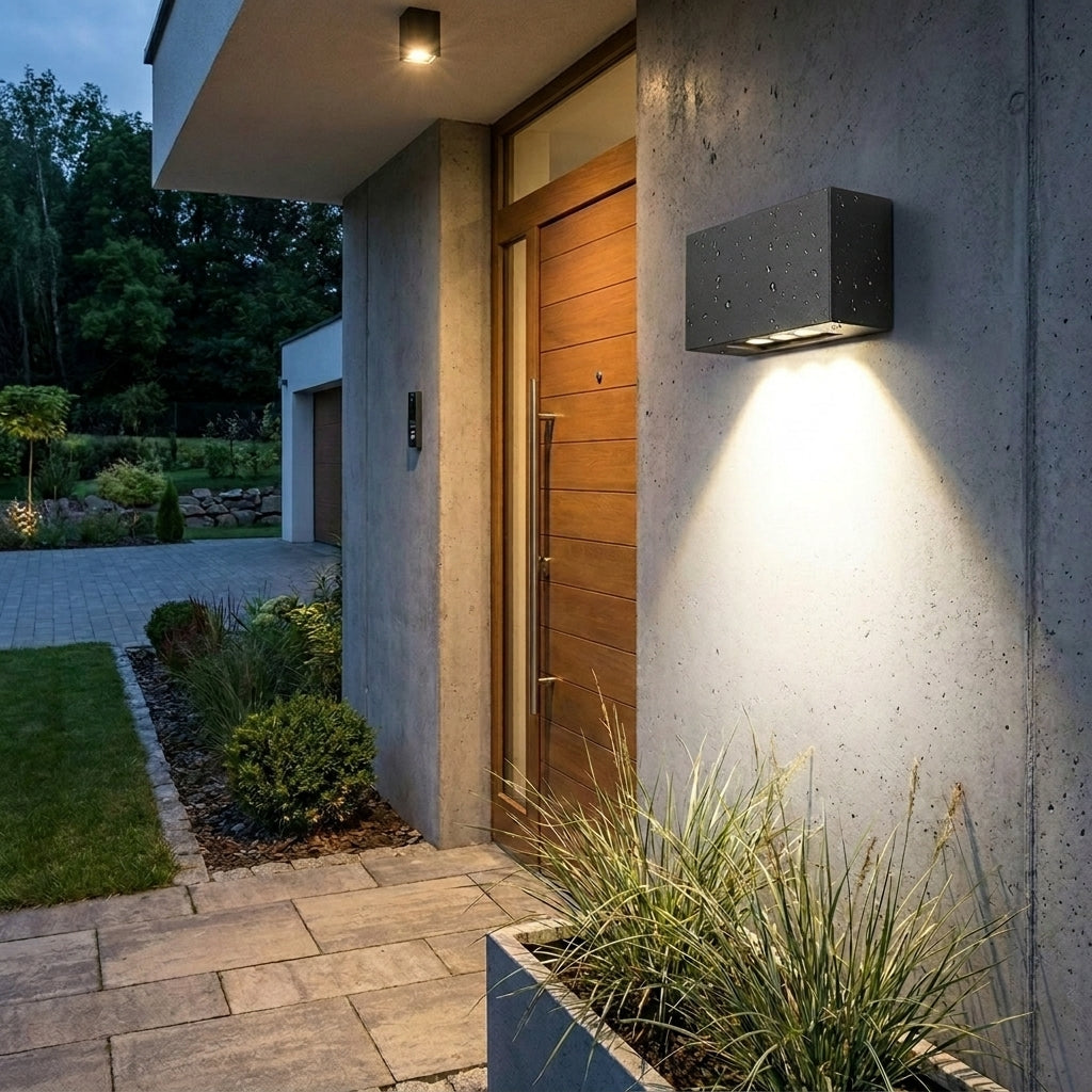Außenwandleuchte LED Schwarz – Wandleuchte Außen IP44 Einbau