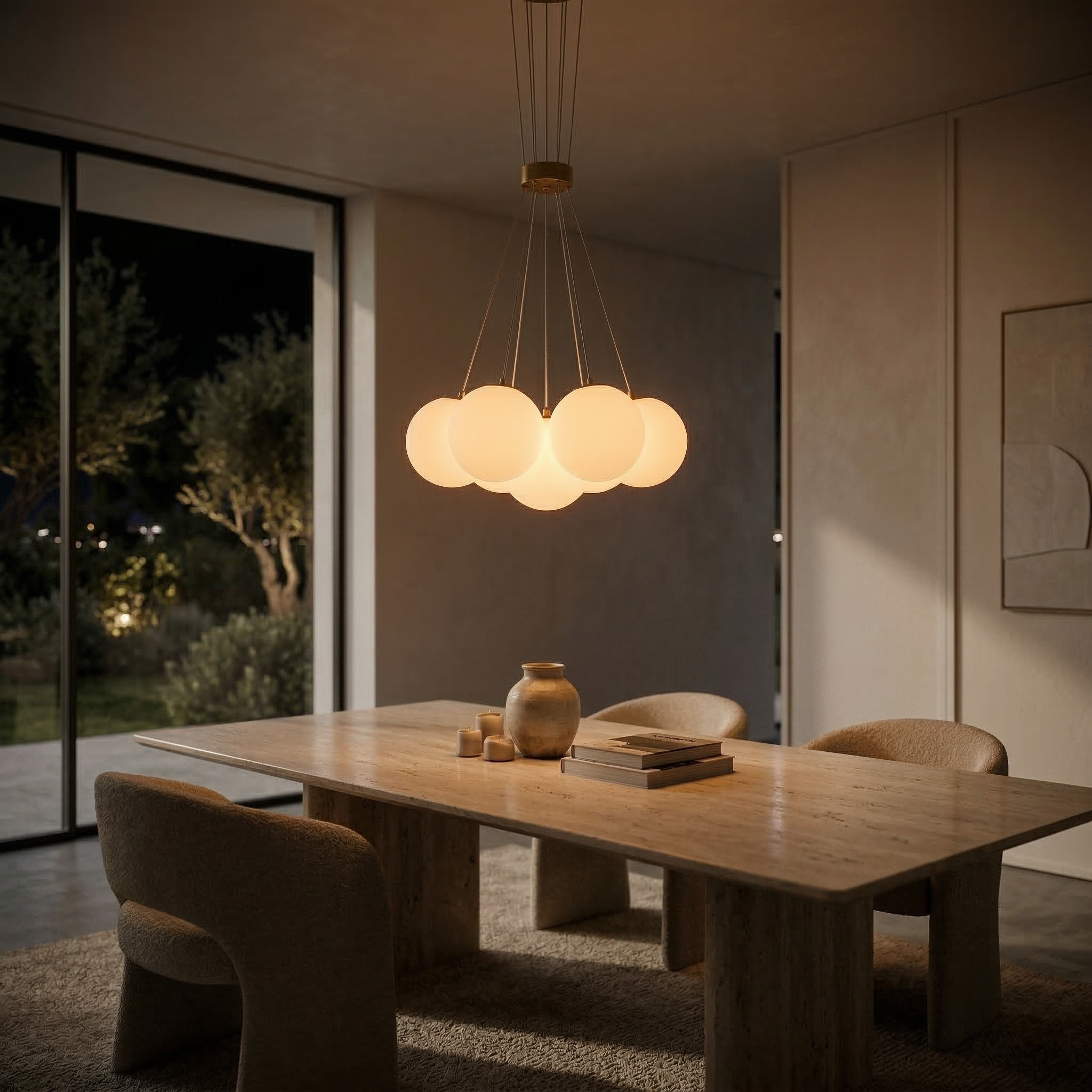 Moderner Designer Kronleuchter Gold Weiß – Jenna Hängeleuchte Messin