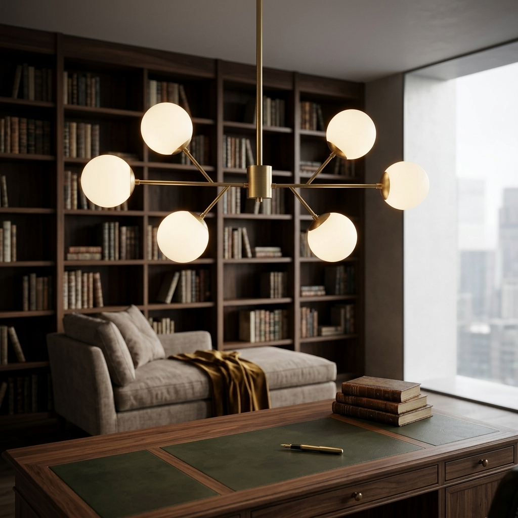 Luxus Esstischlampe Amy Gold – 115cm Spannweite Messing & Glas-Kelche