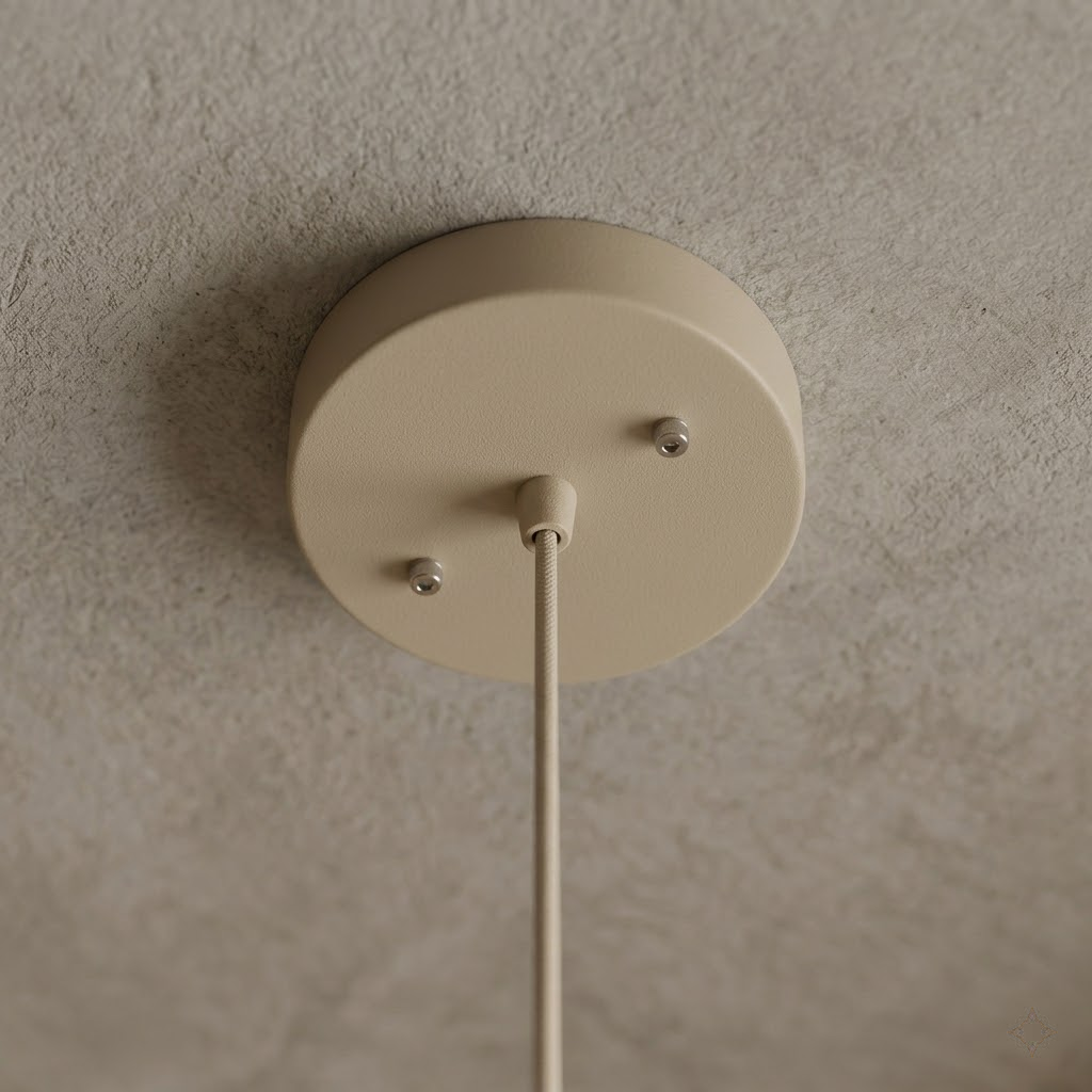 Kumo Design-Lampe – Organische Form & Natürlicher Look – Beige/Sand – 60cm