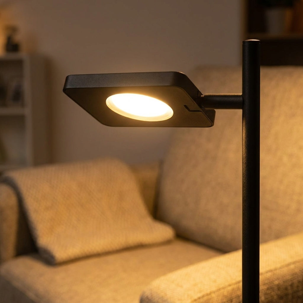 Näve LED-Akku-Stehleuchte schwarz, 135 cm, 2400 lm, dimmbar, CCT 3000–6500 K, RGB, kabellos