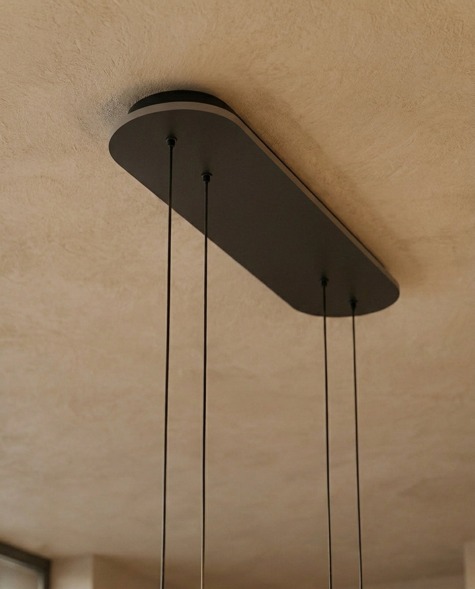 Näve LED-Pendelleuchte schwarz, Ø 60 cm, Metall/Kunststoff, dimmbar, CCT-Lichtfarbe, mit Fernbedienung & Memoryfunktion