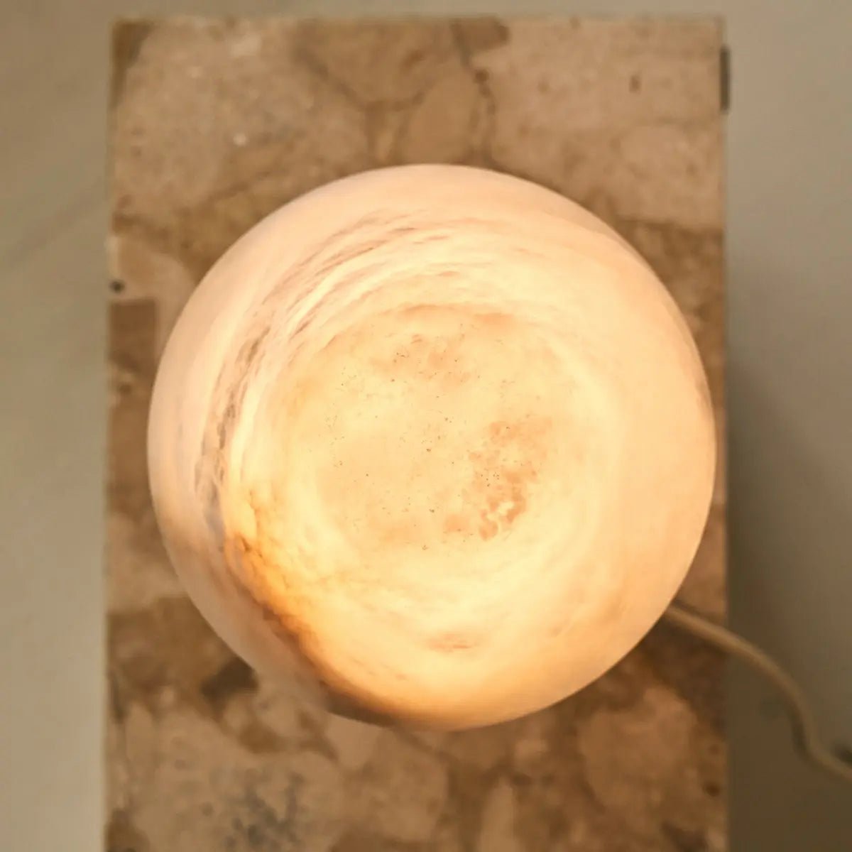 Alabaster Tischlampe Weiß – Moderne Design Tischleuchte