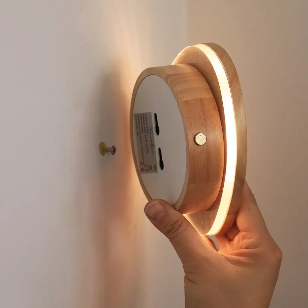Lulu Hellbraune kabellose wiederaufladbare Wandleuchte | Dimmbare Lampe und 3 Lichtmodi