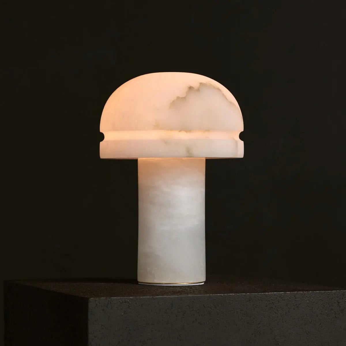 Alabaster Tischlampe Weiß – Moderne Design Tischleuchte