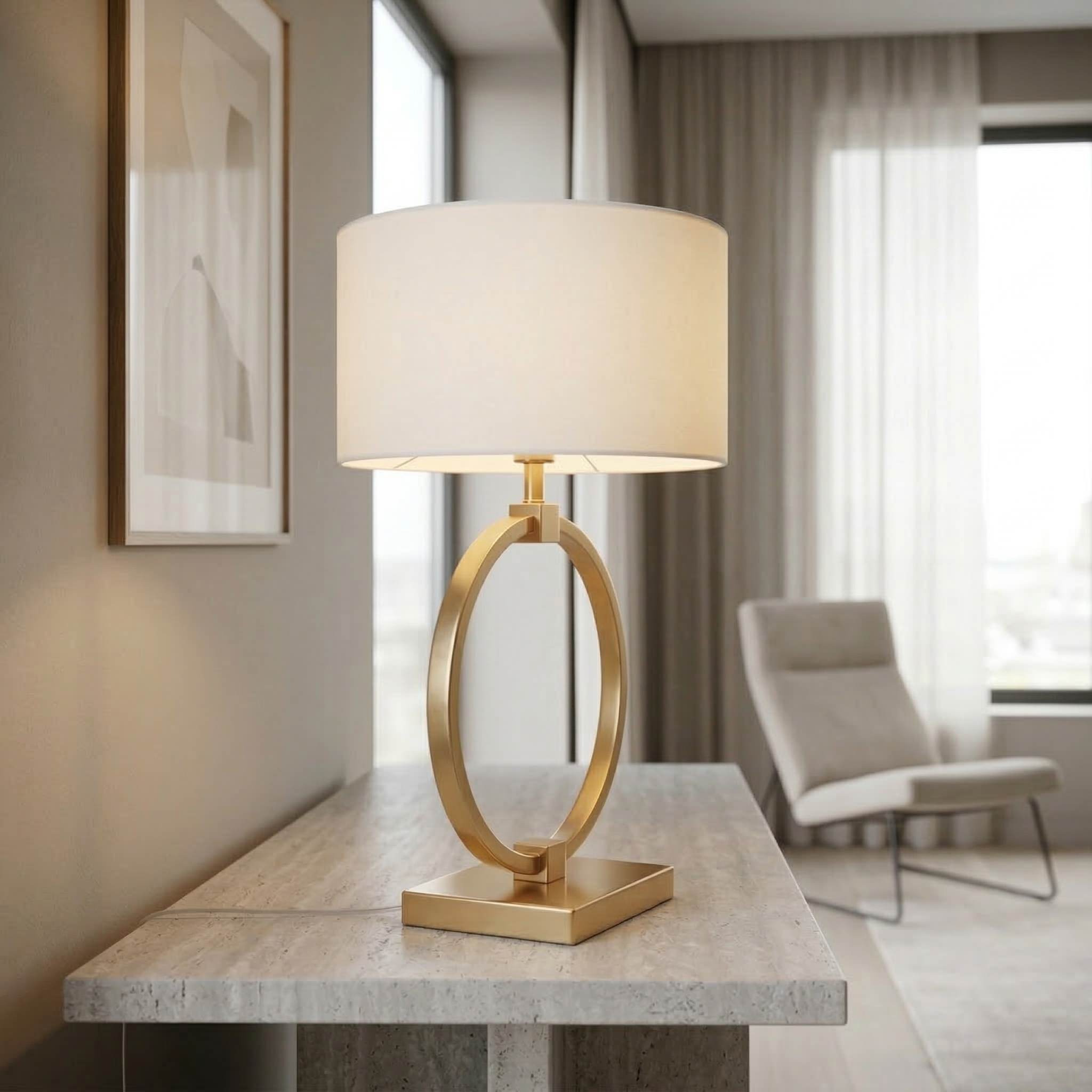 Ringlampe Gold S